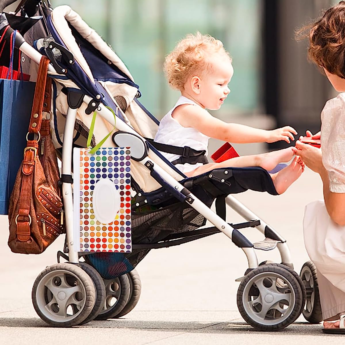 SNOWIE SOFT Baby Wipe Dispenser for Travel with Zip Lock Closure and EVA Material | 24×14cm 2 Pack