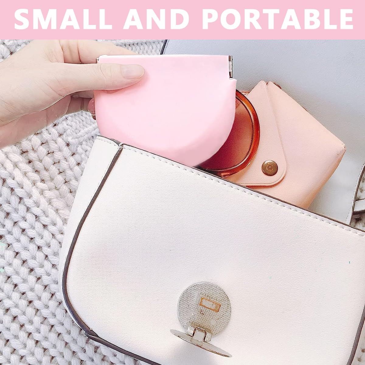 HANNEA Silicone Retainer Case for Aligners and Mouth Guards with Vent Holes | 90×75mm Food Grade Pink Pouch