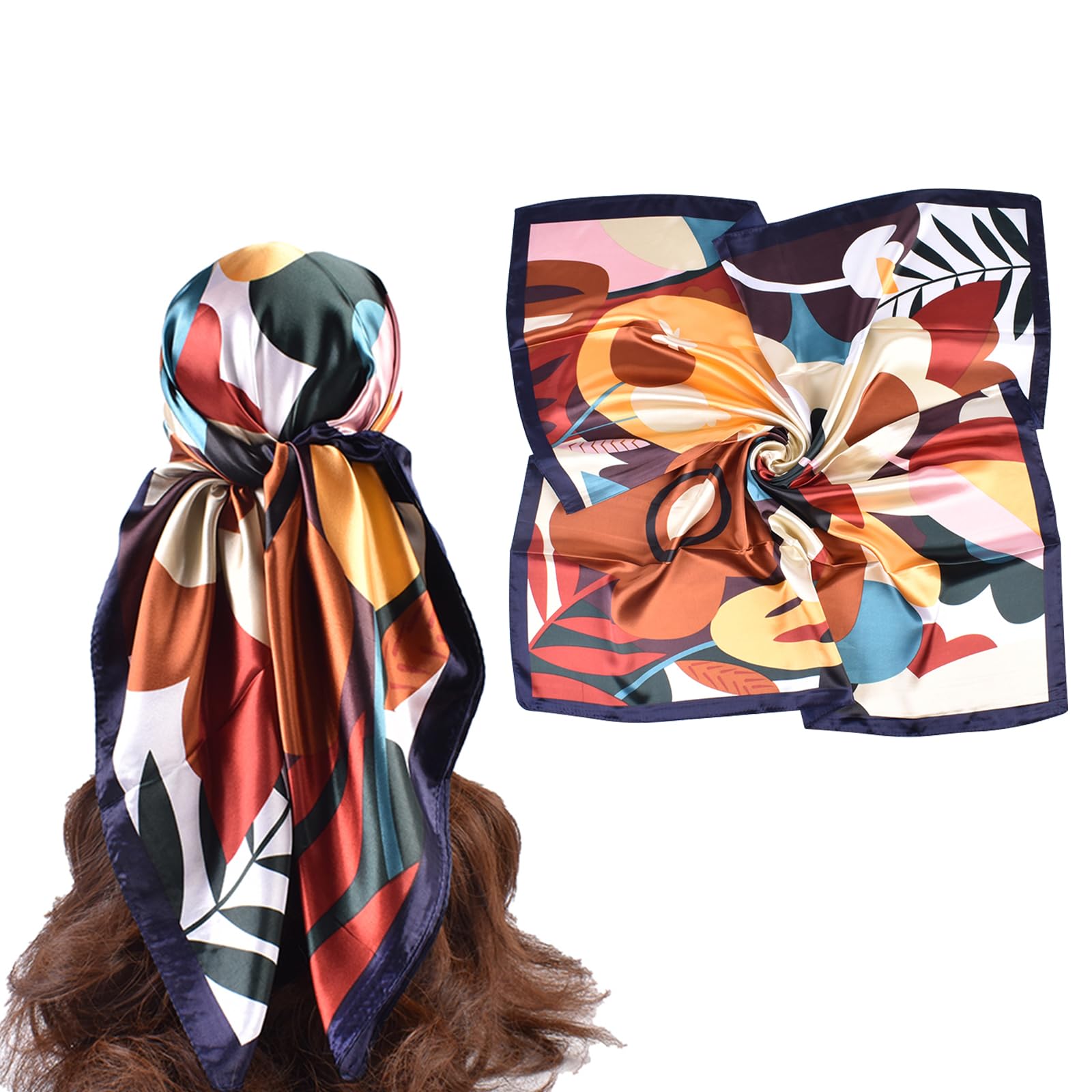 ZIBUYU® 90CM Silk Head Scarf-Satin Hair