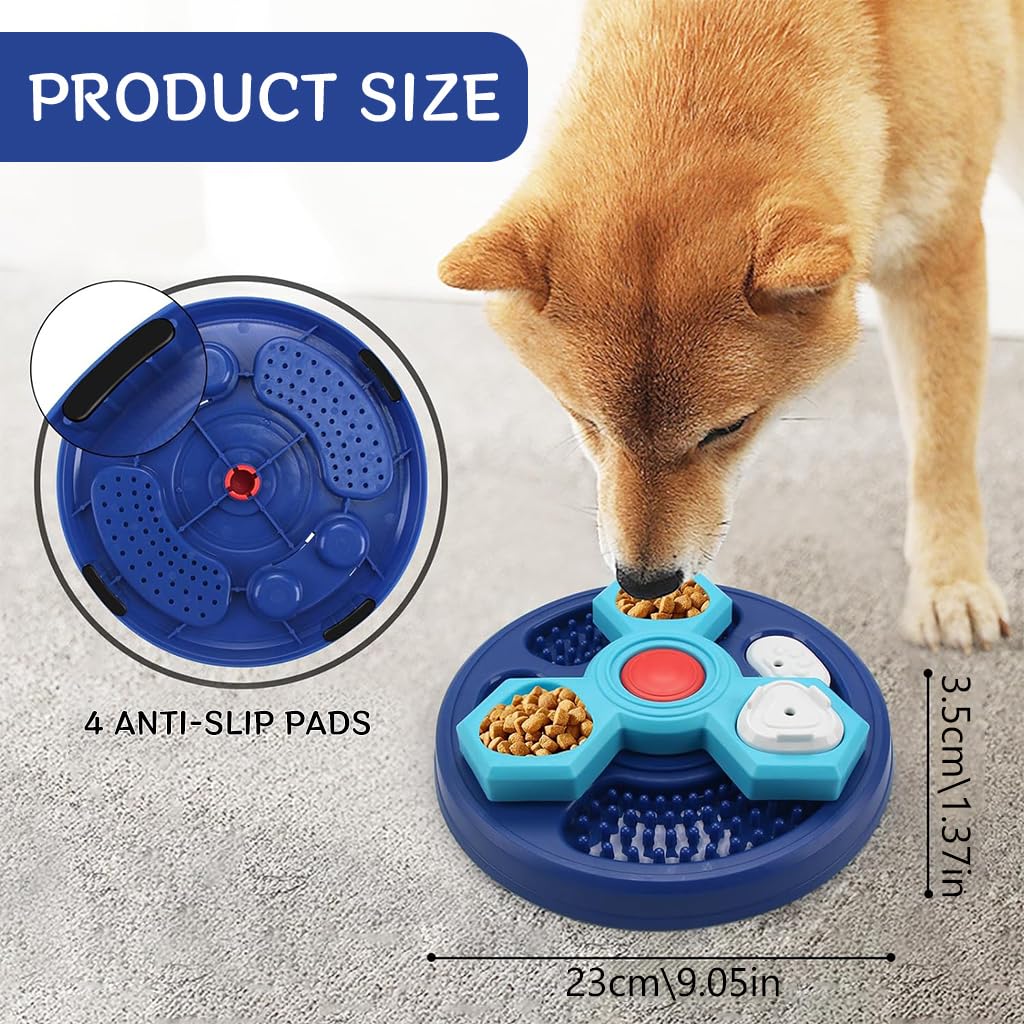 Qpets Dog Toys for Training and Feeding with Interactive Puzzle Feeder | Engages All Dog Sizes