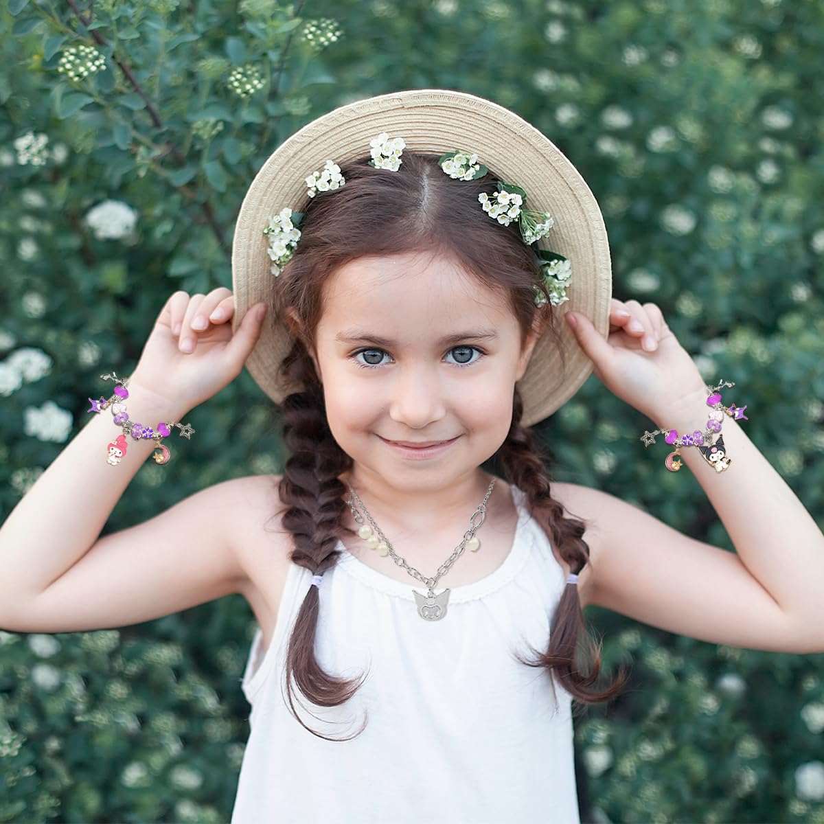 SANNIDHI Charm Bracelet Making Kit for Girls with Cute Charms and Beads | Creative DIY Jewelry Gift for Kids and Teens