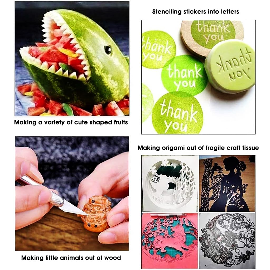 HASTHIP DIY Leather Crafting Tools Set for Leather and Clay Crafting with 26 Pcs Stainless Steel Tools and Tool Bag