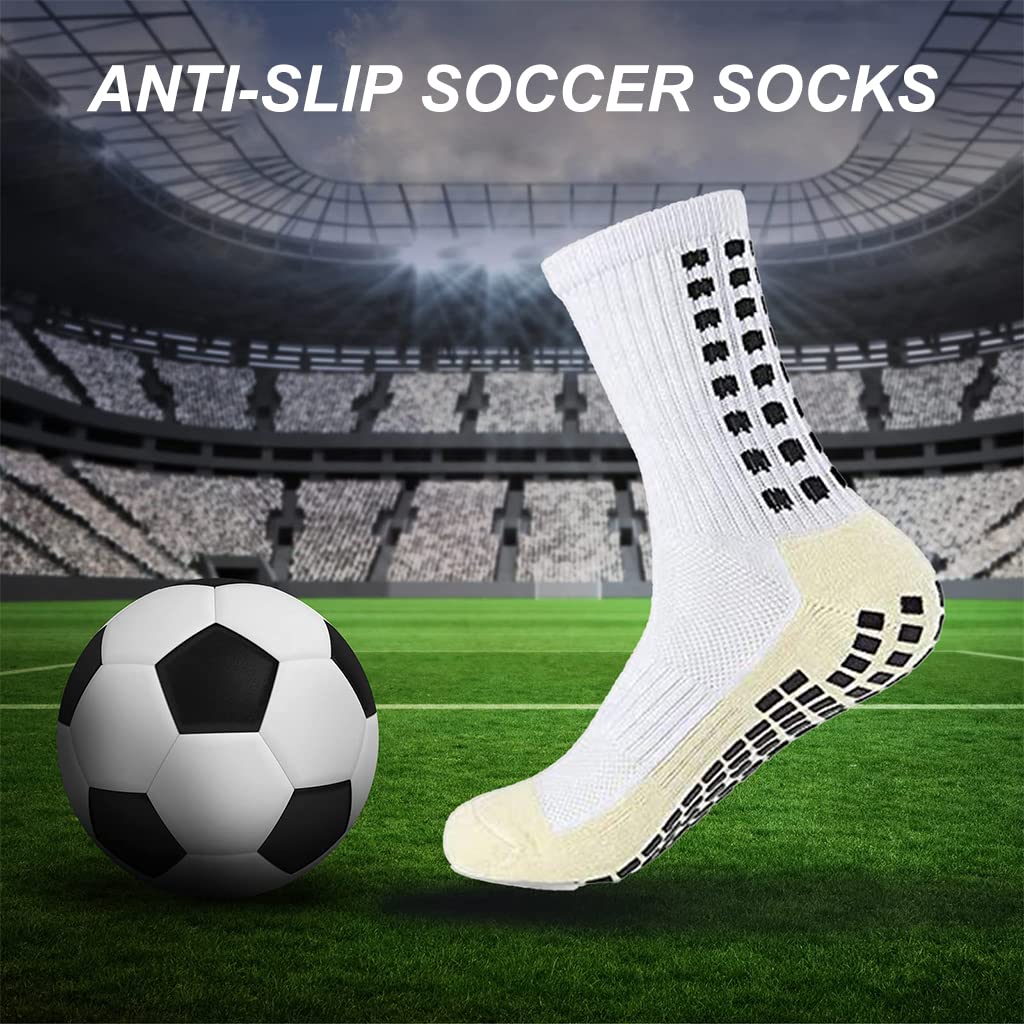 Optifit Proberos Athletic Socks for Sports with Anti-Slip Rubber Dots and 16cm Height | Breathable Cotton for Men and Women