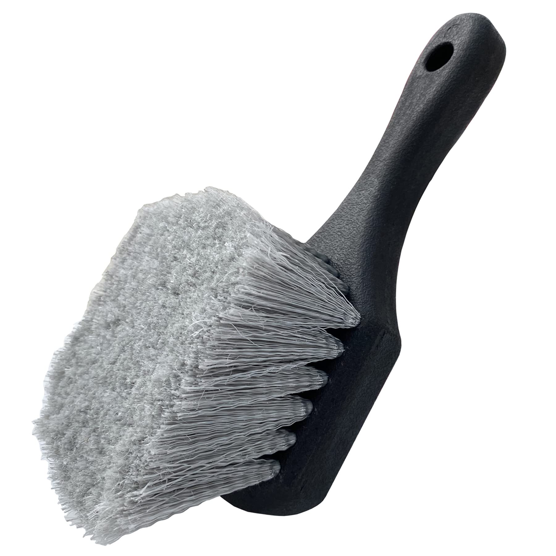 STHIRA® Wheel & Tire Brush for Car Rim, Soft Bristle Car Wash Brush, Cleans Tires & Releases Dirt and Road Grime, Short Handle
