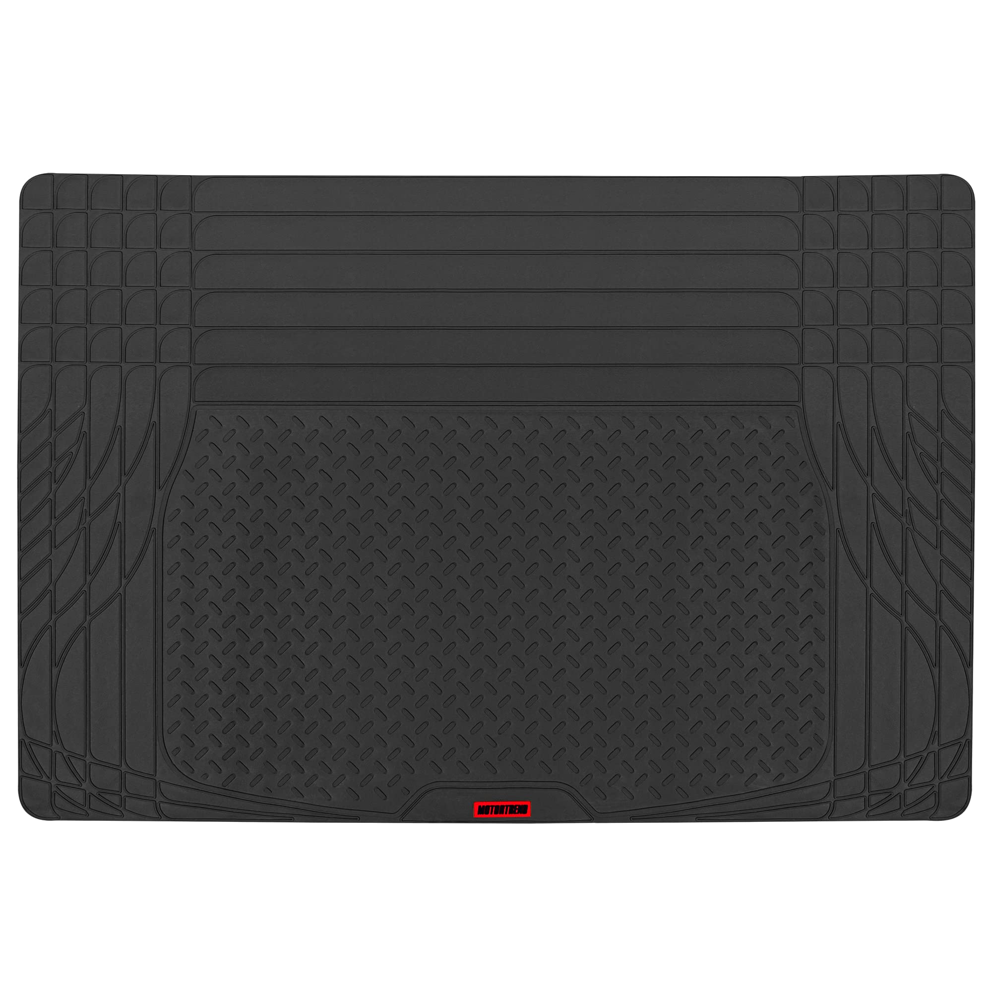 STHIRA® Car Trunk Mat SUV Cargo Liner Trunk Floor Mat Cargo Mat Universal Cut-To-Fit, Textured Anti-Slip PVC, Waterproof & Durable for All Vehicle Types, 47.2