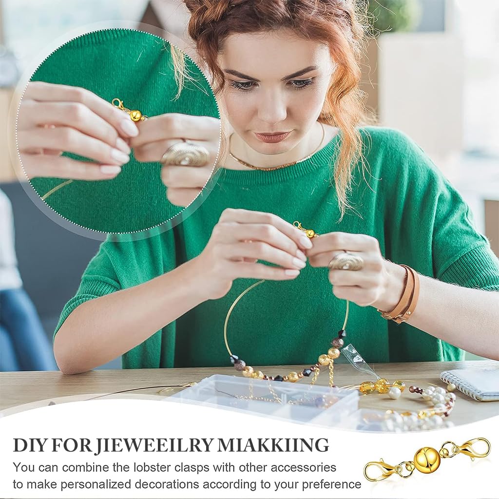 SANNIDHI Chain Extender for Jewelry with Lobster Clasp | 12 Pieces Silver and Golden Set