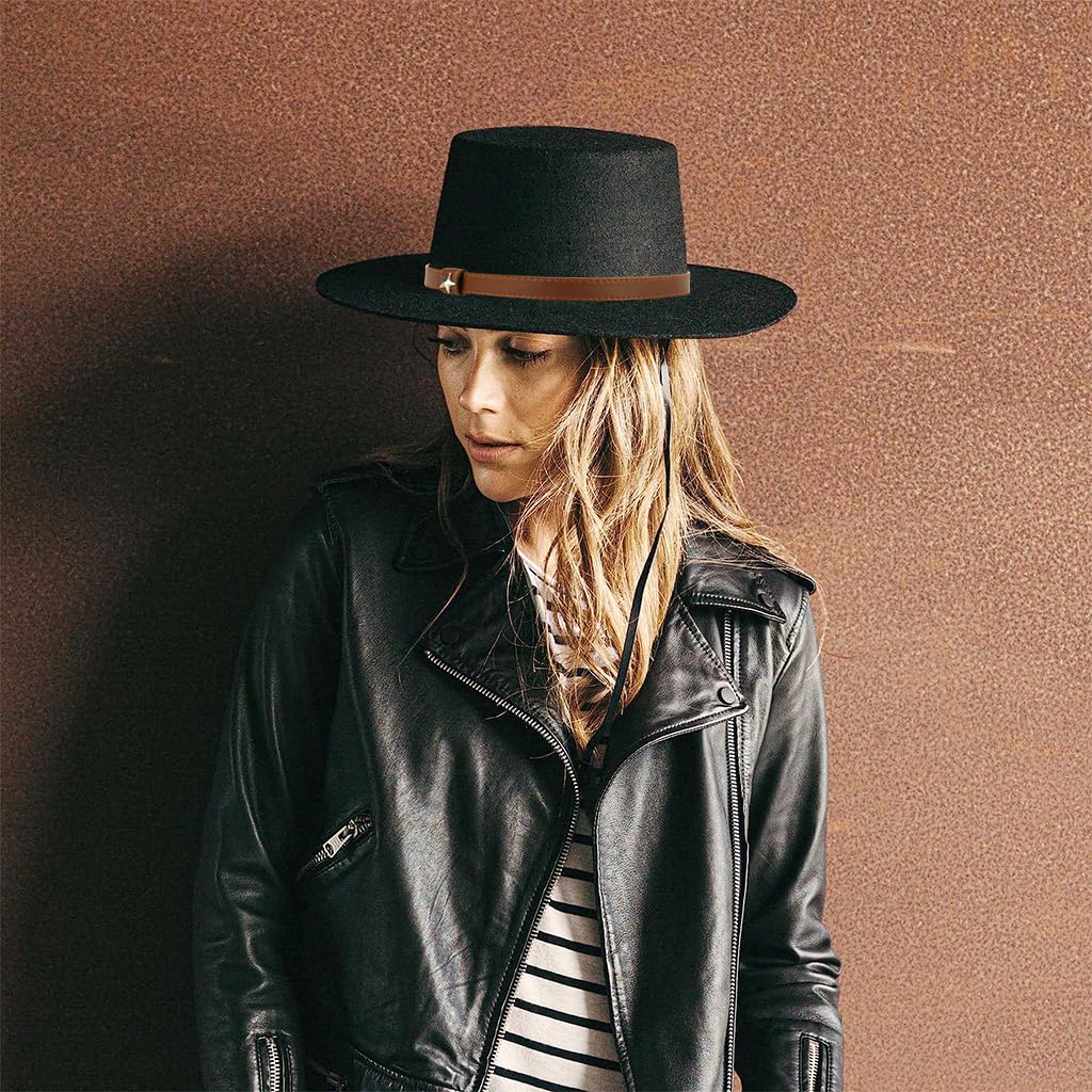 GUSTAVE Hat Bands for Cowboy Hats with Retro Charm and Brown Rivet Design | 2 Pieces Set