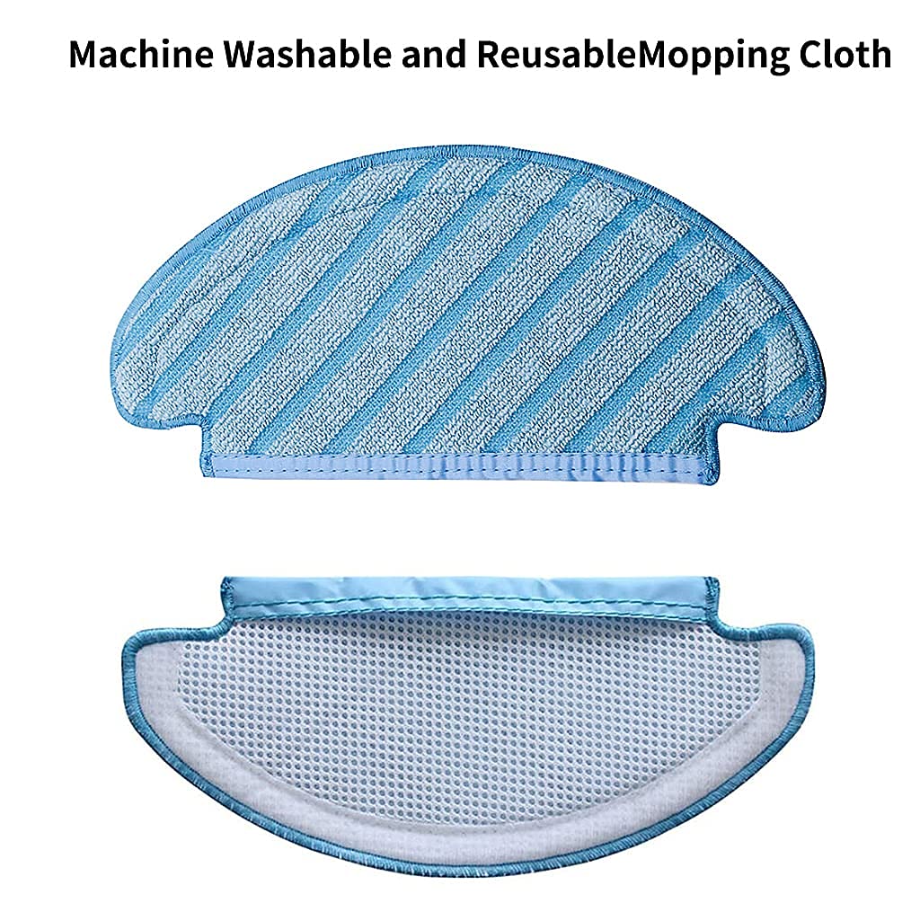 HASTHIP Mop Cloth Pads for Ecovacs Deebot Ozmo T8 Series featuring Snap‑Fit Design | 3 Pcs Replacement Set