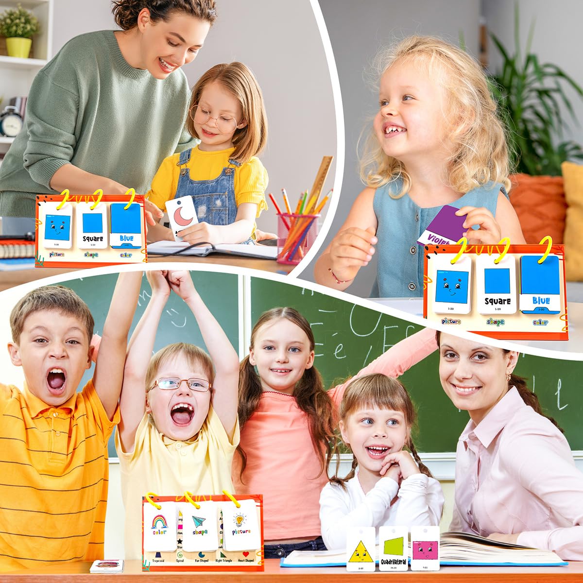 SNOWIE SOFT Early Education Flashcards for Preschool Learning with Display Stand | Engaging Illustrated Cards for Kids Aged 3–5