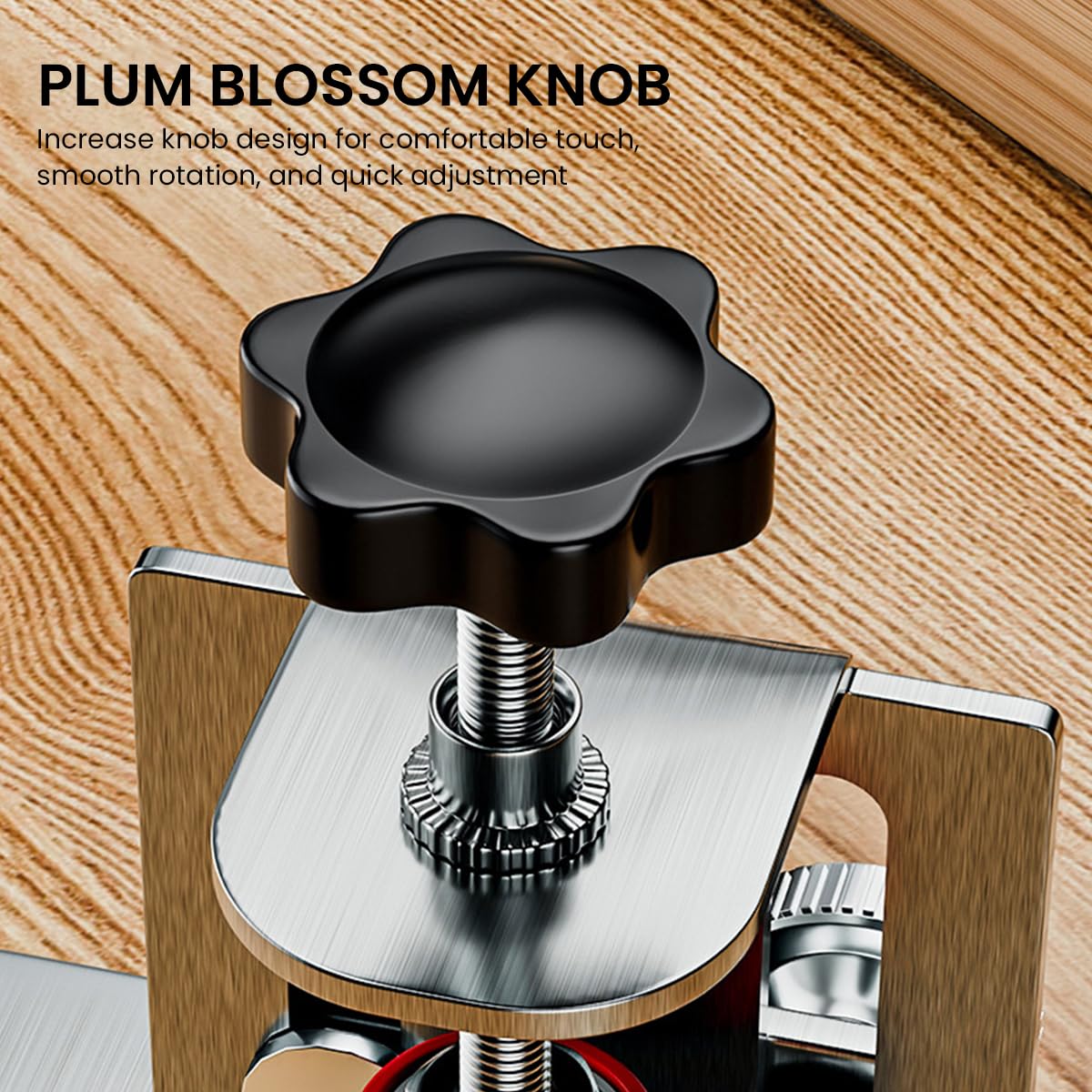 Serplex Floor Cabinet Door Install Clamp for Precise Alignment with Adjustable Support Arm | 2PCS Stainless Steel Jig for DIY Cabinet Installation