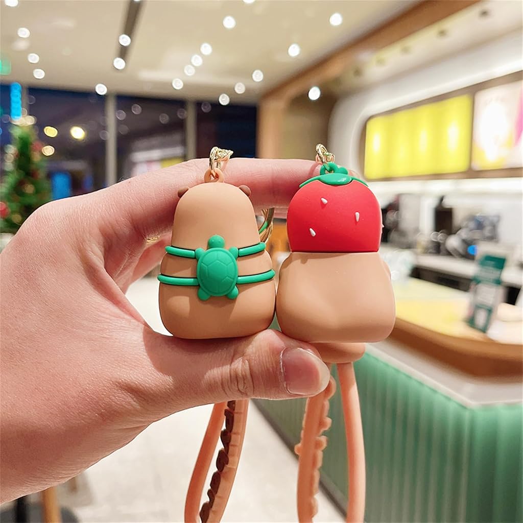 ZIBUYU® 2 PCS Cute Capybara Keychain Toy