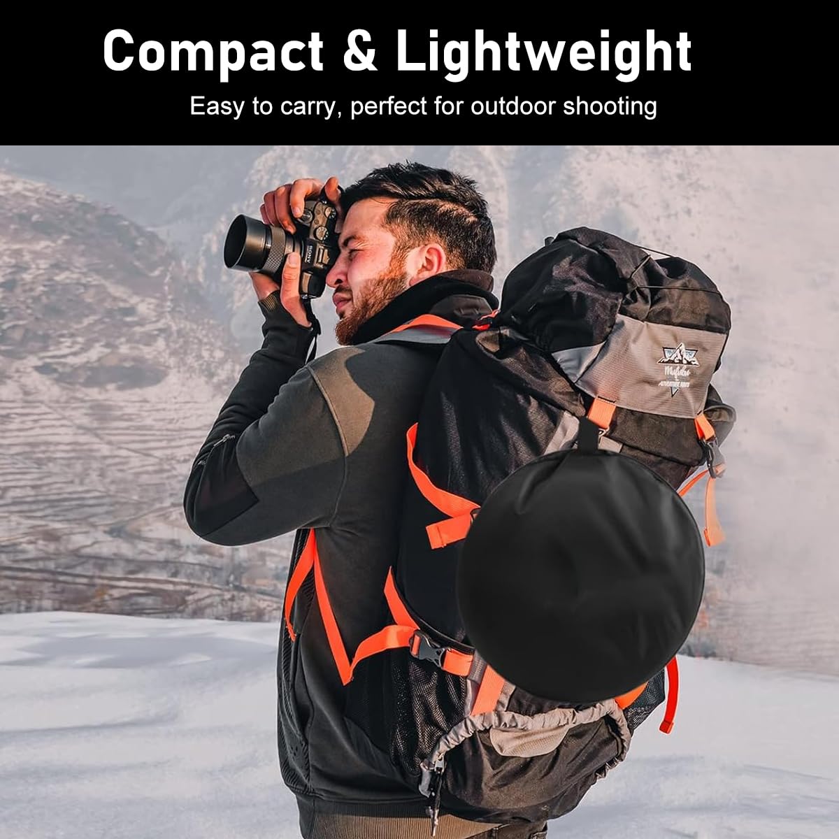 ZIBUYU Reflector Photography Kit for Studio and Outdoor Shots with 24x36 Foldable Design | Silver Gold White Black Translucent Diffuser