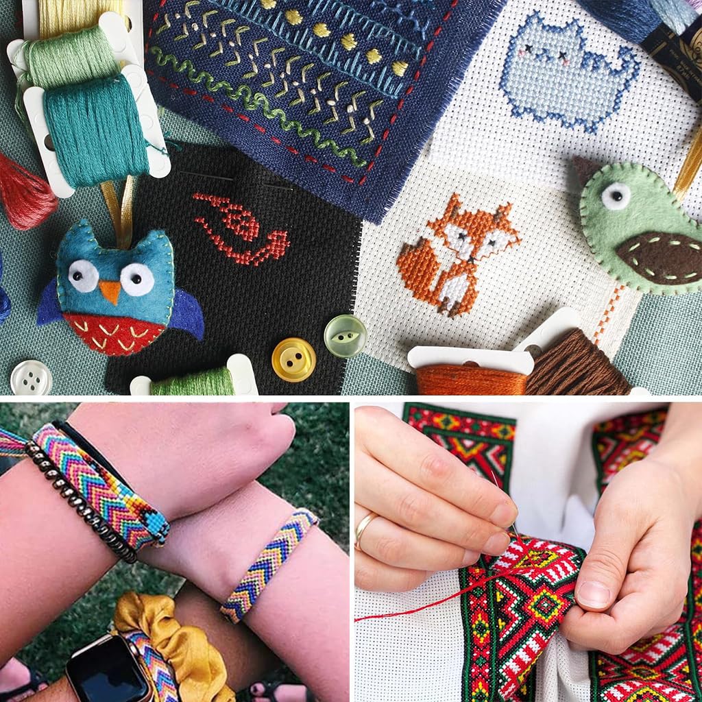 Venzina String Bracelet Making Kit for DIY Crafts with 488 pcs Beads and Tools | Friendship Set