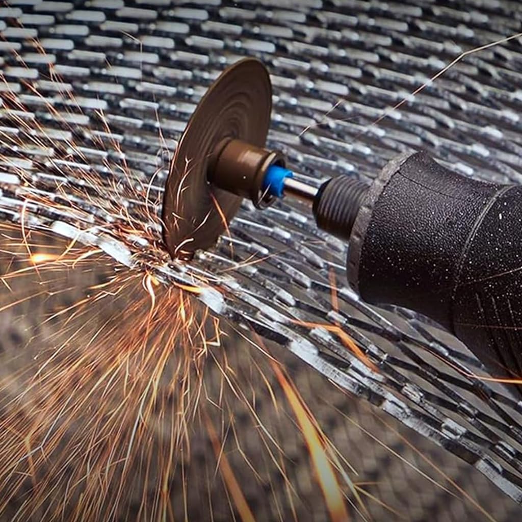 Serplex Rotary Tool Accessories Set for DIY Projects with 44 Pieces and Mandrel Attachments