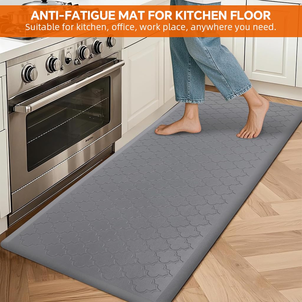 Supvox Kitchen Mats for Floor 17 x 47 in for Kitchen and Office Use featuring Anti Slip PVC Surface | Relieves Foot and Leg Fatigue