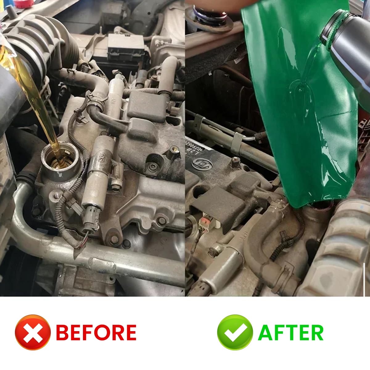 ZIBUYU Fuel Guiding Panel for Gasoline and Oil Transfer featuring Flexible Spill-Proof Design 14.5x6.5 in