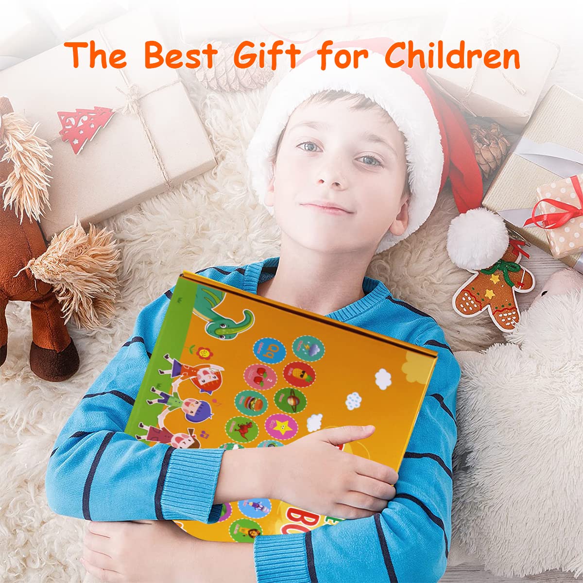 PATPAT Montessori Busy Book for Toddlers featuring 15 Learning Themes and Waterproof Pages