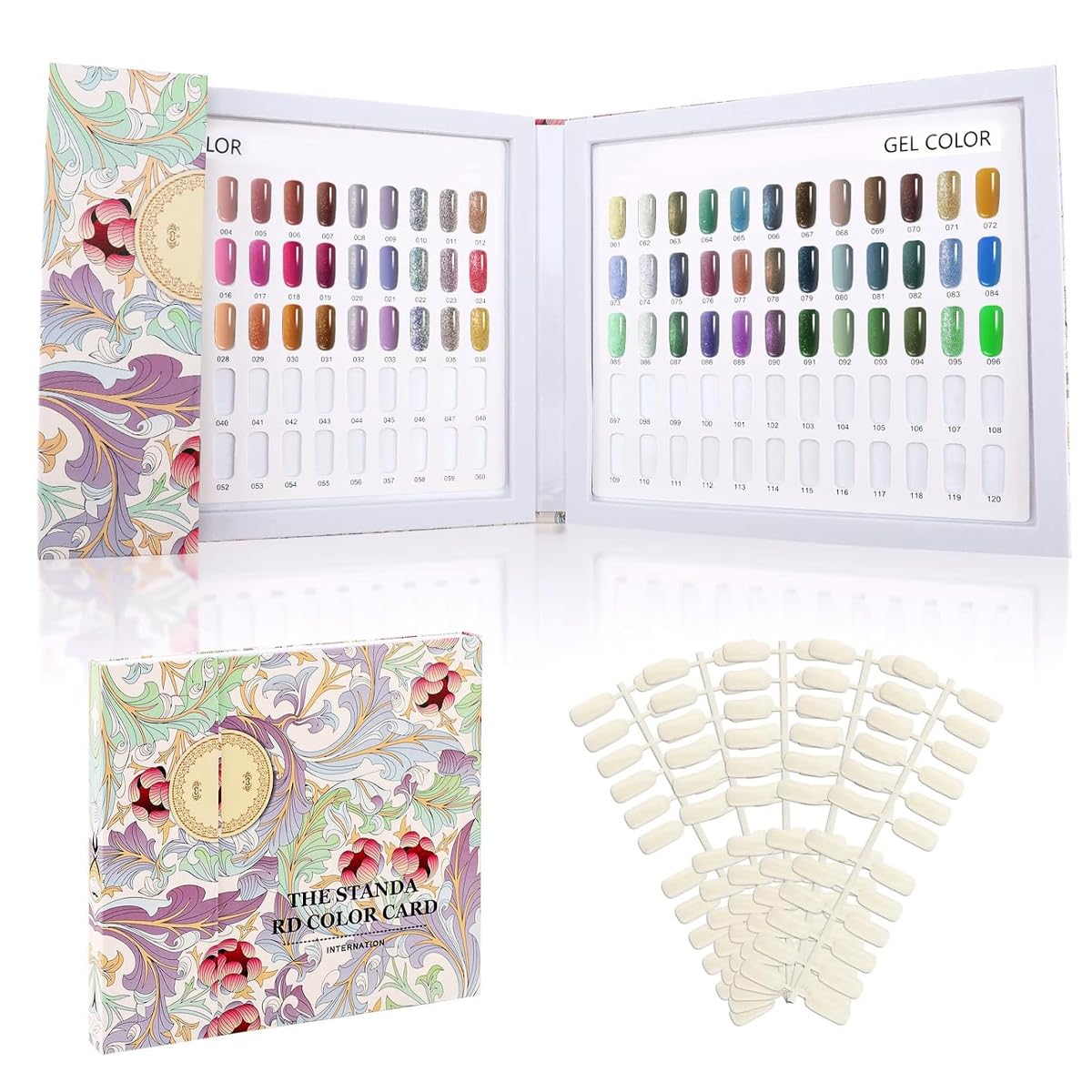 MAYCREATE Clear Acrylic Jewelry Organizer Stand with 30 pcs PVC Bags featuring Desk Calendar Design for Women