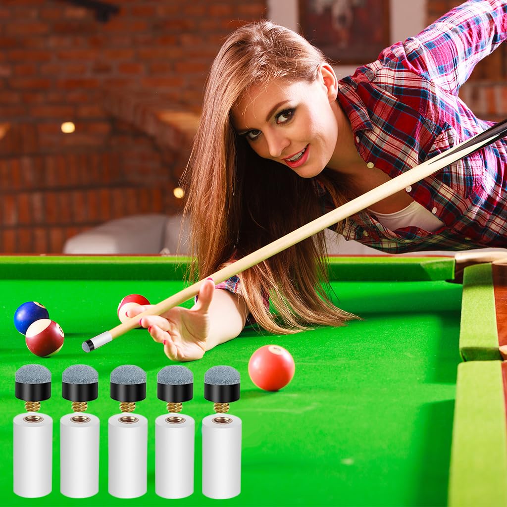 Proberos Billiard Cue Tips Replacement Kit for Pool and Snooker featuring 13mm Screw-In Design