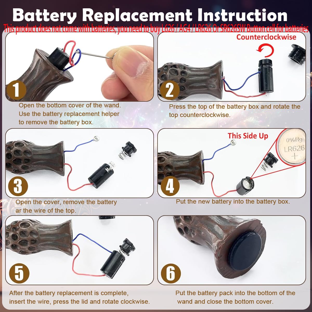 PATPAT Wizard Wand Gift Set for Cosplay and Photography with Illuminating Resin Wand and Golden Snitch Necklace | Collectible Gift Box for Fans