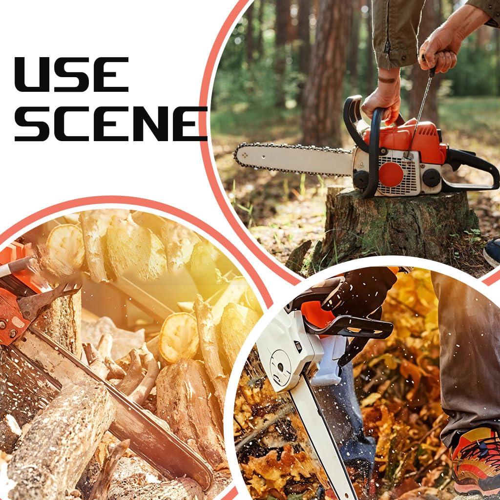 HASTHIP Chainsaw Bar Protector Cover for 12 in Chainsaw featuring Anti Slip Grip | Universal Fit Sheath for Safe Blade Storage