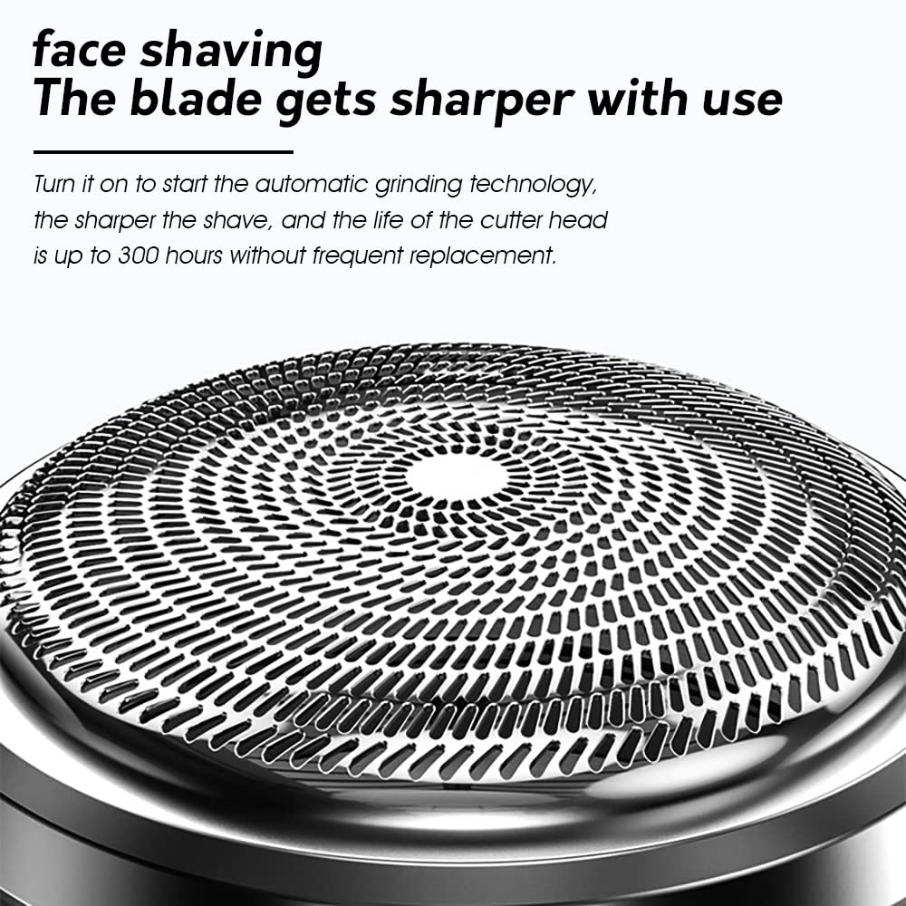 MAYCREATE® Shaver for Men Turbo Triple-Blade Shaving Machine Mini Portable Electric Shaver for Men Rechargable Face Shaving Razor for Women IP65 Waterproof Travel Shaver and Trimmer Silent Motor Shaving Blade