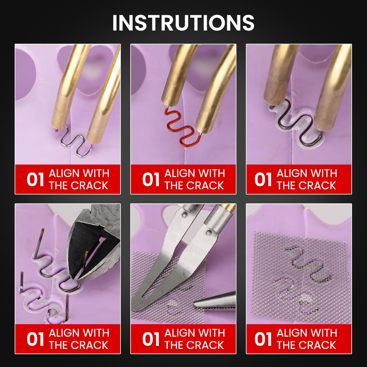 Serplex Plastic Welder Combo for Car Bumper Repair with 200W Gun and 1500 Stainless Staples | DIY Crafts