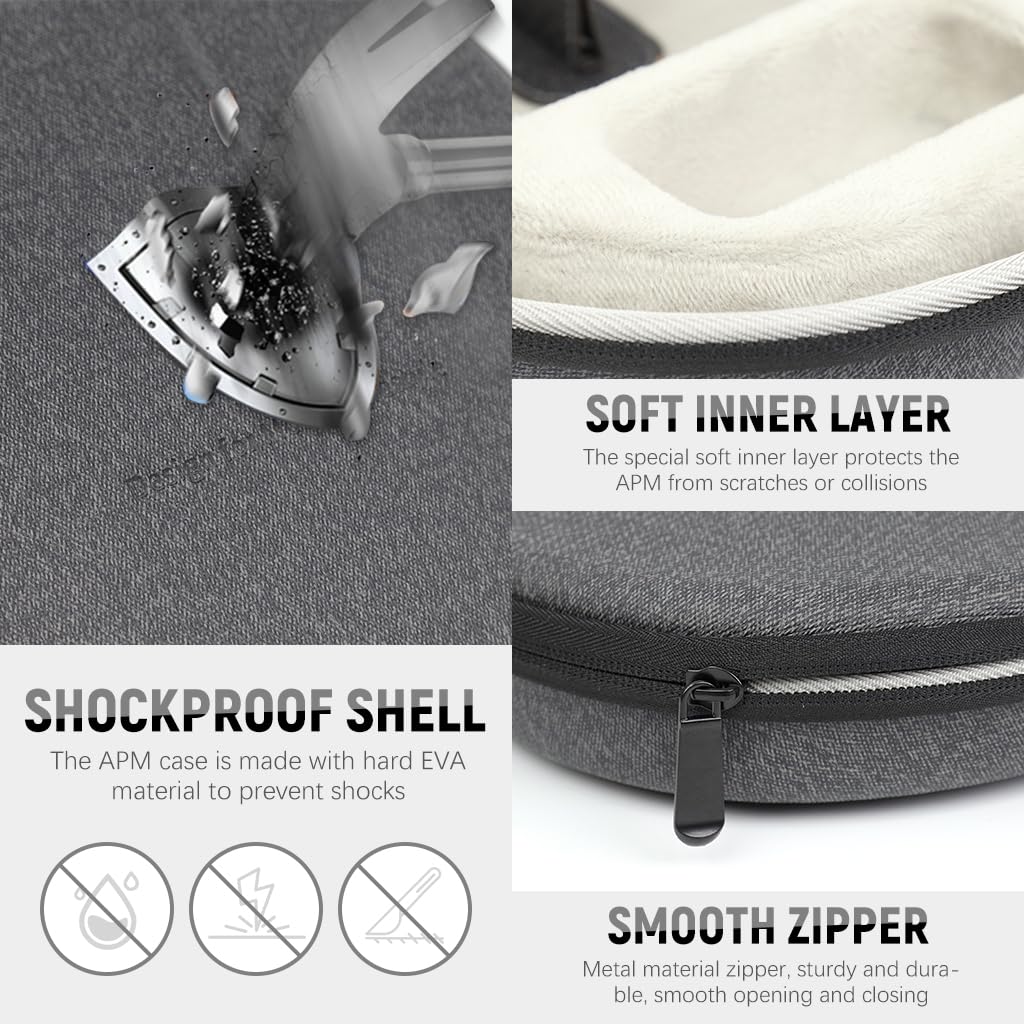 ZORBES Travel Case for AirPods Max featuring Magnetic Sleep Mode and 22×22×11 cm EVA Shell