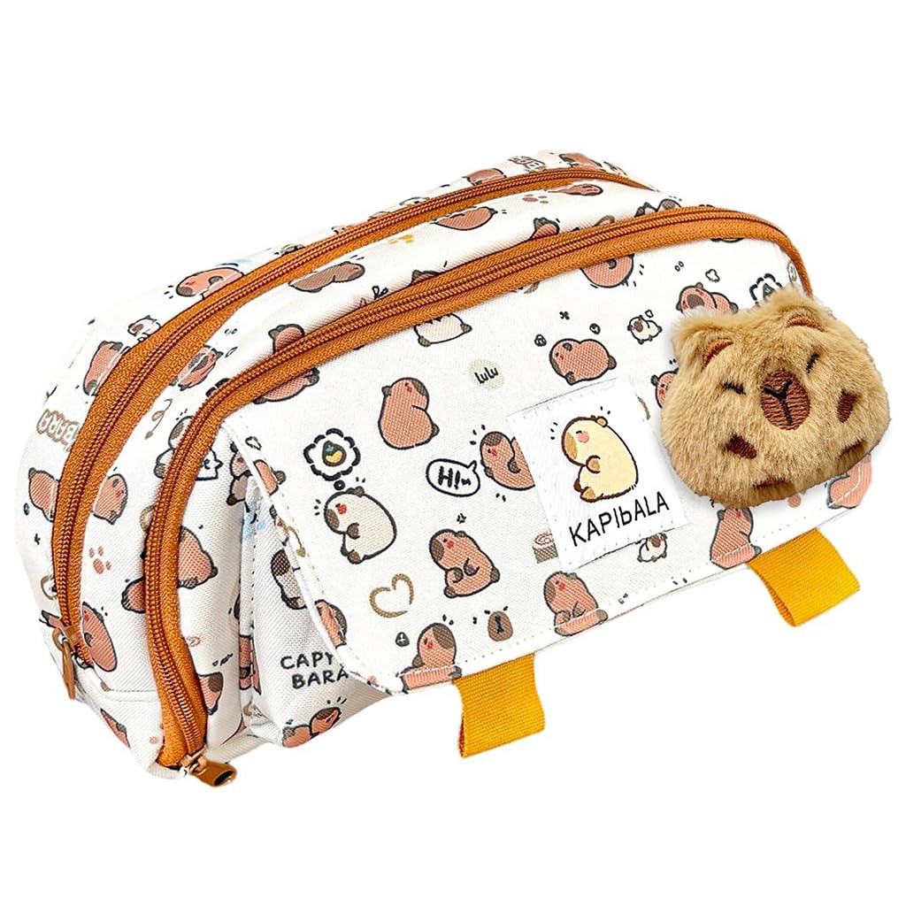 Zibuyu Pencil Case for School and Office featuring Multi Layer Organizer 21x8x11cm | Washable Fabric for Students and Teens