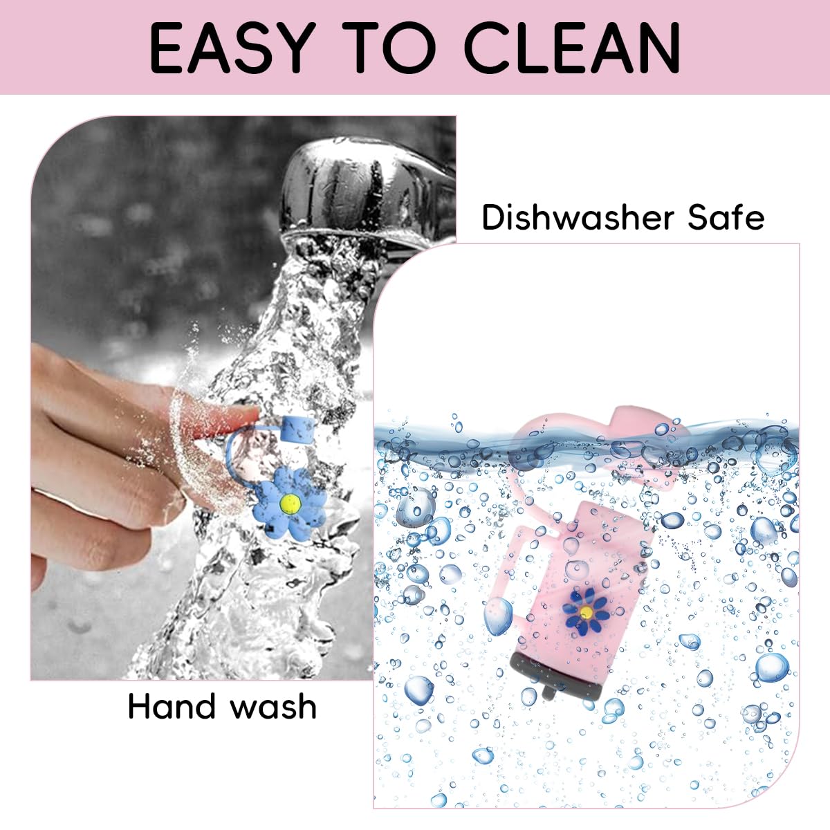 Zibuyu Silicone Straw Lid for Stanley Cup Reusable Drinking Cups | BPA‑Free Food‑Grade Silicone