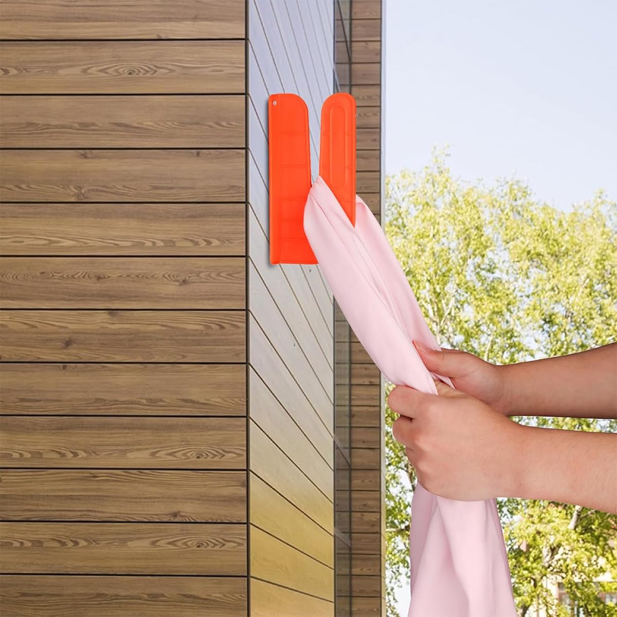 Serplex Fabric Cutter for Workshops and DIY Crafts featuring Wall-Mounted Design | Orange Ergonomic Precision Tool