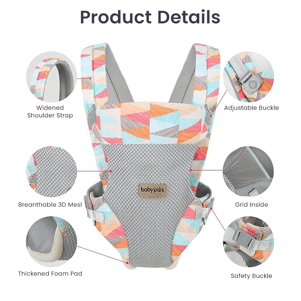 SNOWIE SOFT 4 in 1 Baby Carrier, Adjustable Kangaroo Baby Carrier Front Baby Carrier Face-in/Out, Baby Wrap Carrier Soft & Breathable Baby Carrier for Newborn to Toddler, 0-36 Months, Under 25KG