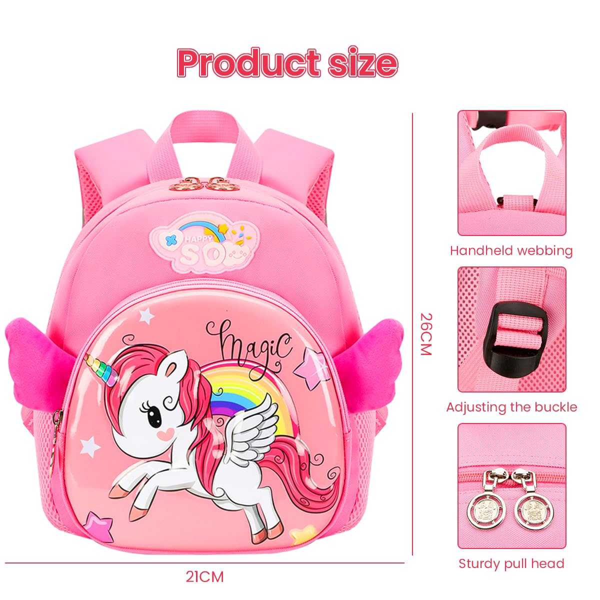 PALAY Kids Toddler Backpack for School and Travel featuring Dual Zippers and 22×10×25cm Capacity