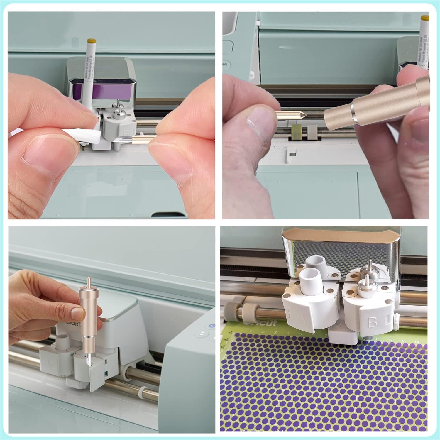 Serplex Fine Point Blades 10 Pack for Cricut Maker and Explore Air Cutting Machines | German Carbide Precision