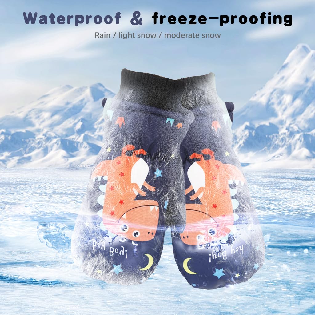 PATPAT Kids Winter Gloves for Outdoor Play with Fleece Lining and Touch Screen Fingers | Boys 7–14