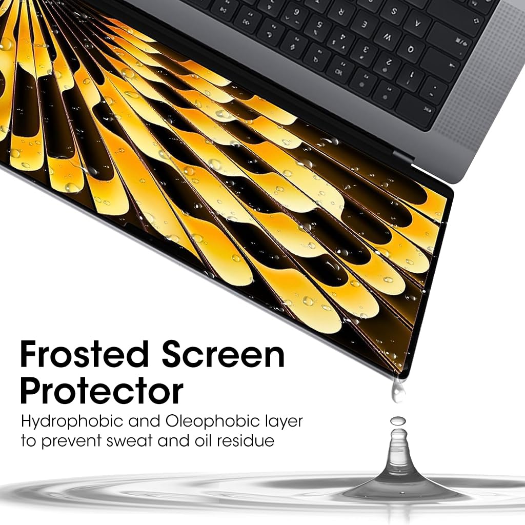 ZORBES Screen Protector for 2023 MacBook Air 15 Inch with PET HD Anti Glare Eye Protection