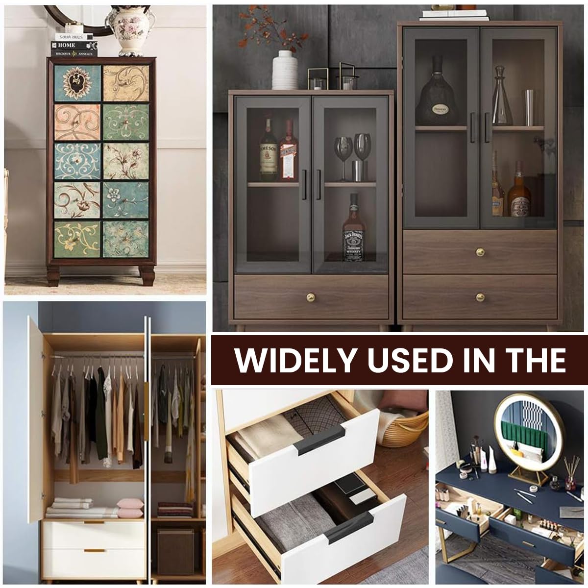 Serplex Magnetic Door Catches for Cabinets and Closets 36PCS featuring Screw Fixed Installation | Strong Latches for Furniture Doors