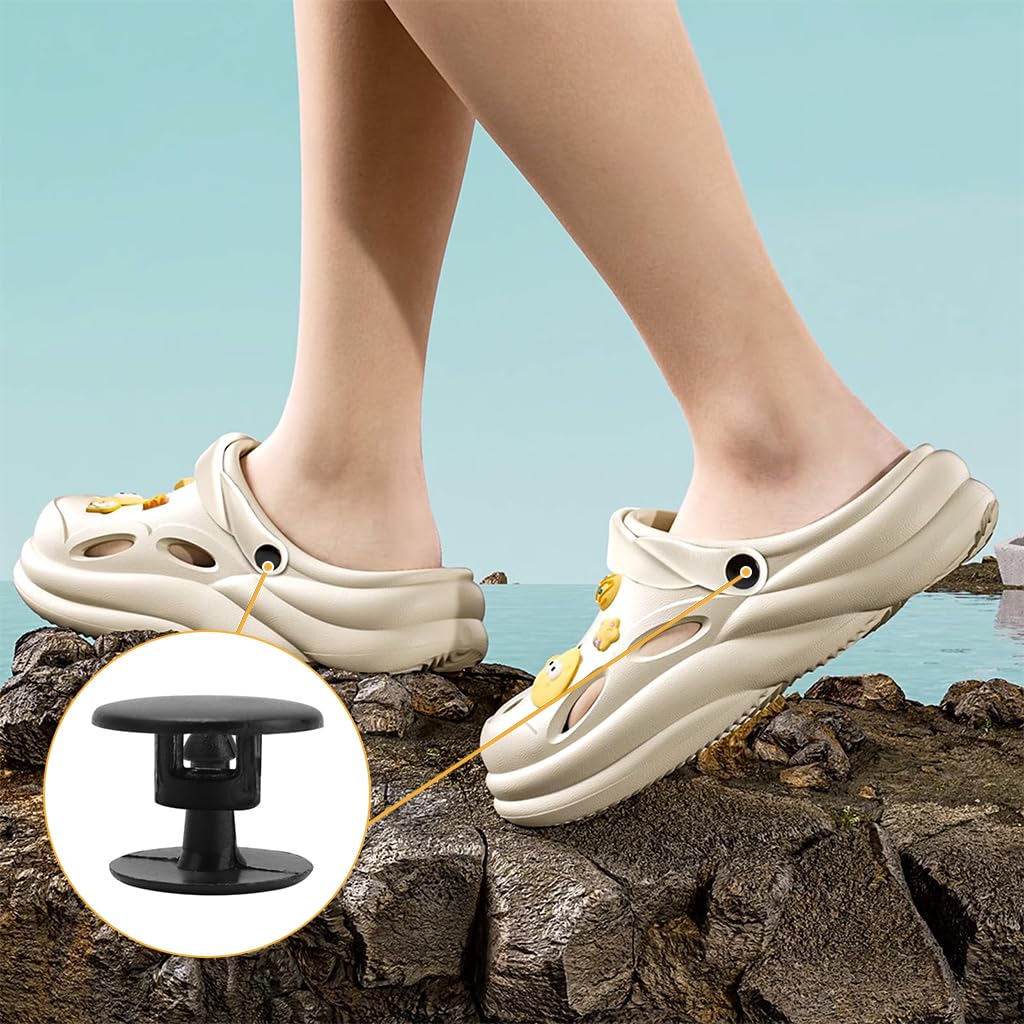 ZIBUYU Replacement Rivets for Crocs Shoes Strap Repair with Resin Fastener Buttons 100 pcs