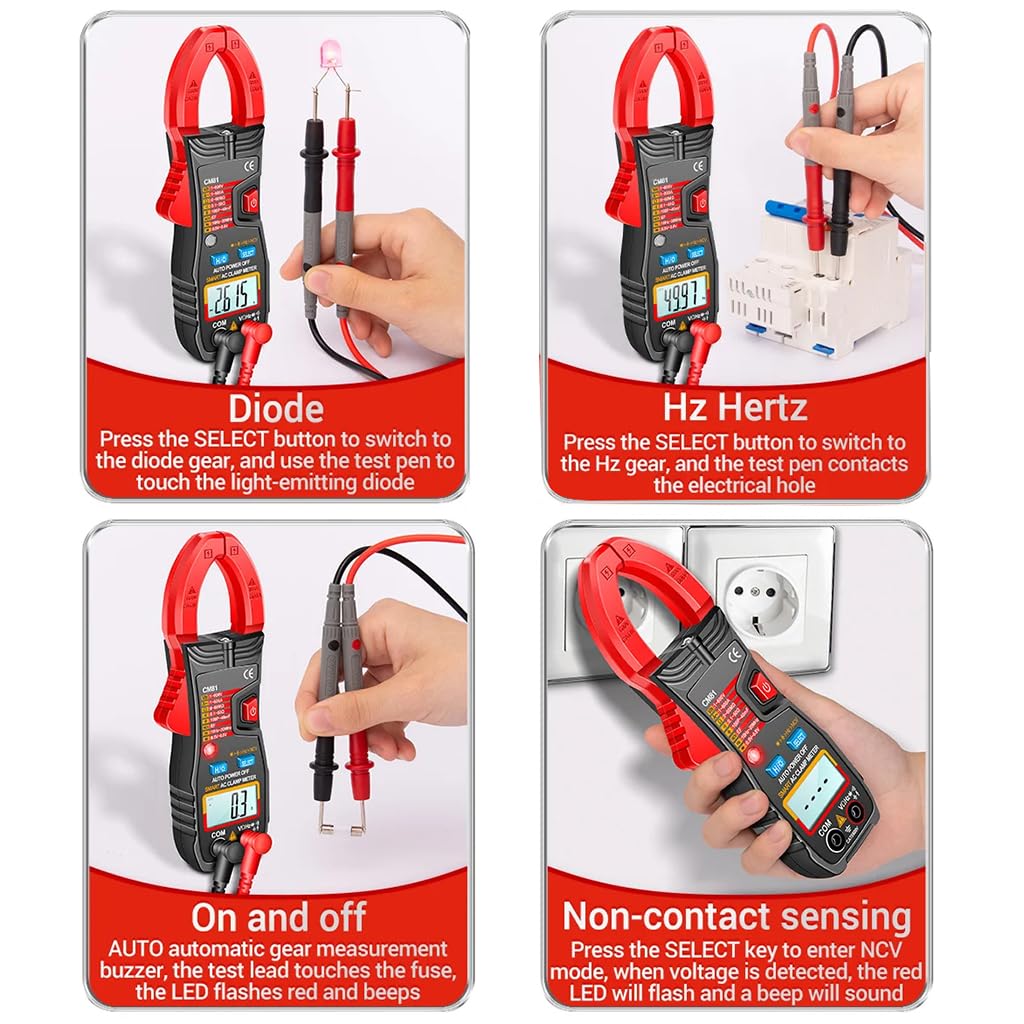 Serplex® Digital Multimeter 600A TRMS 6000 Counts AC/DC Voltage Tester