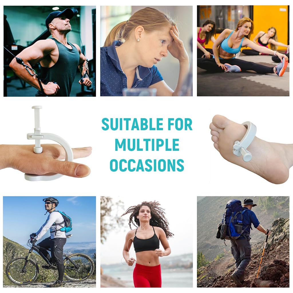 PATPAT Acupressure Point Clip for Pain and Tension Relief featuring Adjustable Clamp | Compact Plastic Design for Hands-Free Use