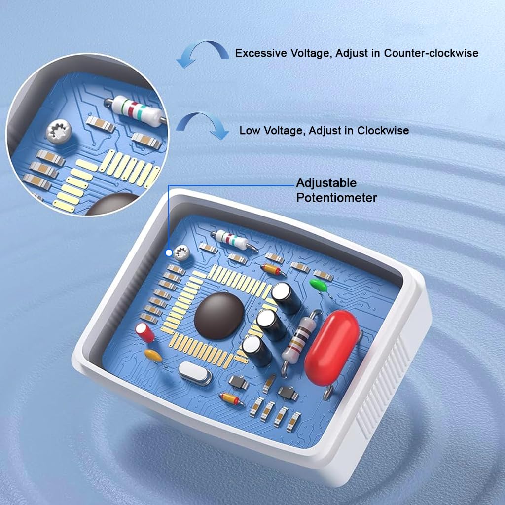 Serplex LCD Digital AV Voltage Tester for RV and Household Use featuring 80–300V Range | 3PCS