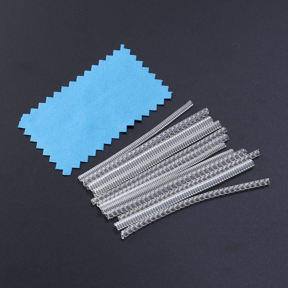 HASTHIP Ring Size Adjuster Set for Loose Rings with 12pcs 2mm 3mm 5mm Coils | Transparent TPU