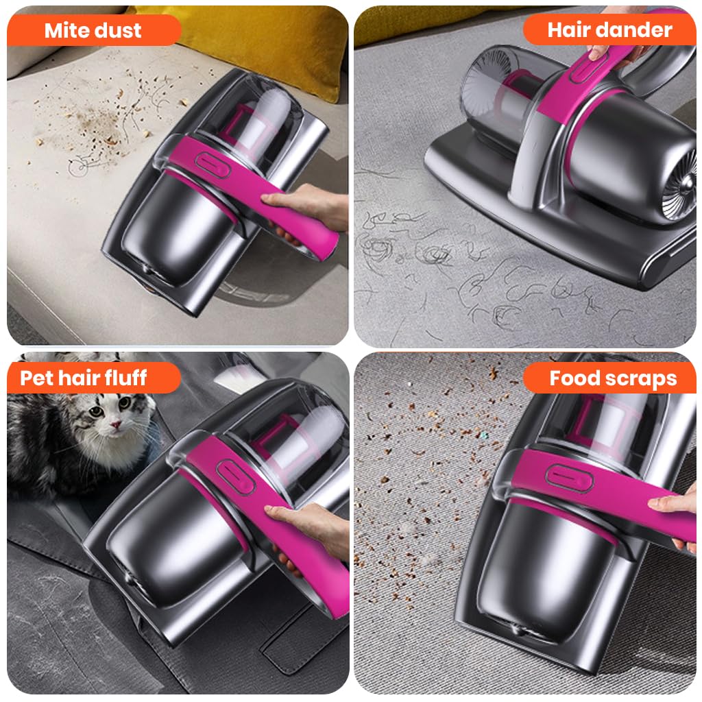 Supvox Vacuum Cleaner for Home with 13KPa Suction and UV‑C Sterilization | USB Rechargeable