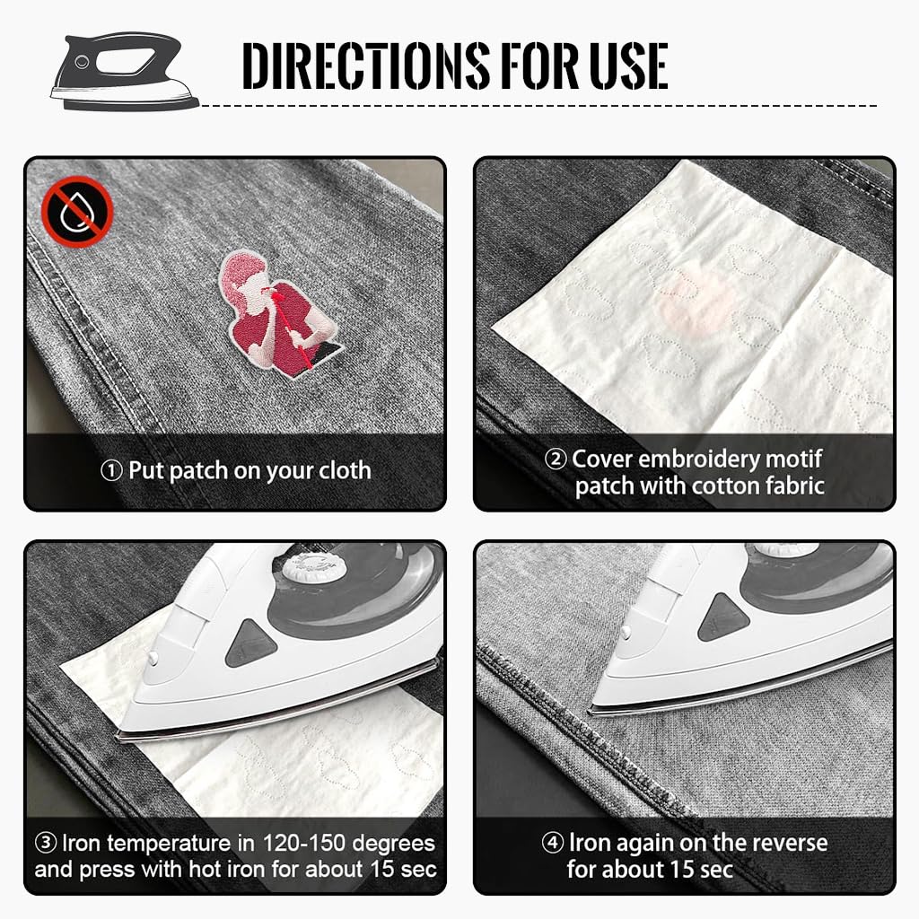 HASTHIP Musician Embroidery Patch Set for DIY Clothing Repair with 8 Pcs Appliques | Cute Accessories for Bags Hats and Jackets