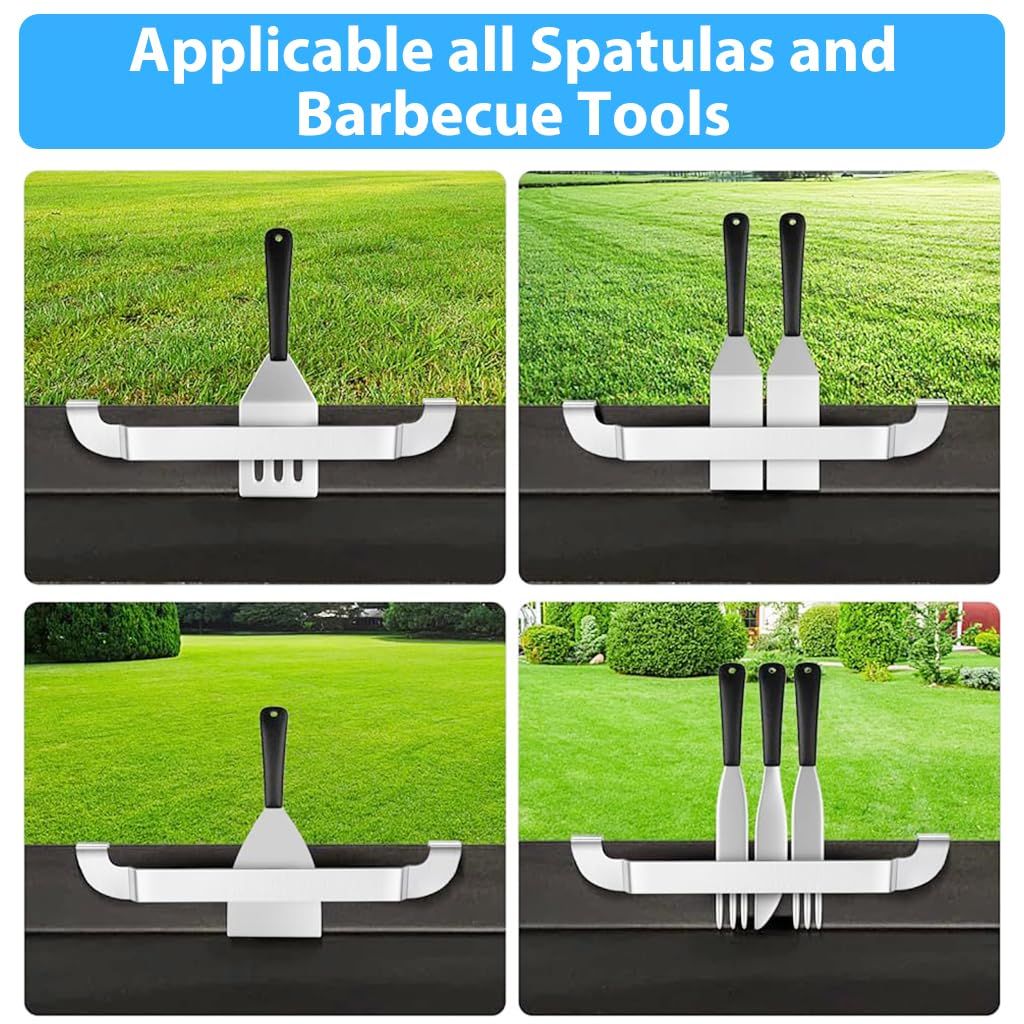 Supvox Griddle Spatula Holder for Barbecue Tools featuring Hook Design and 6.18 in Stainless Steel Build
