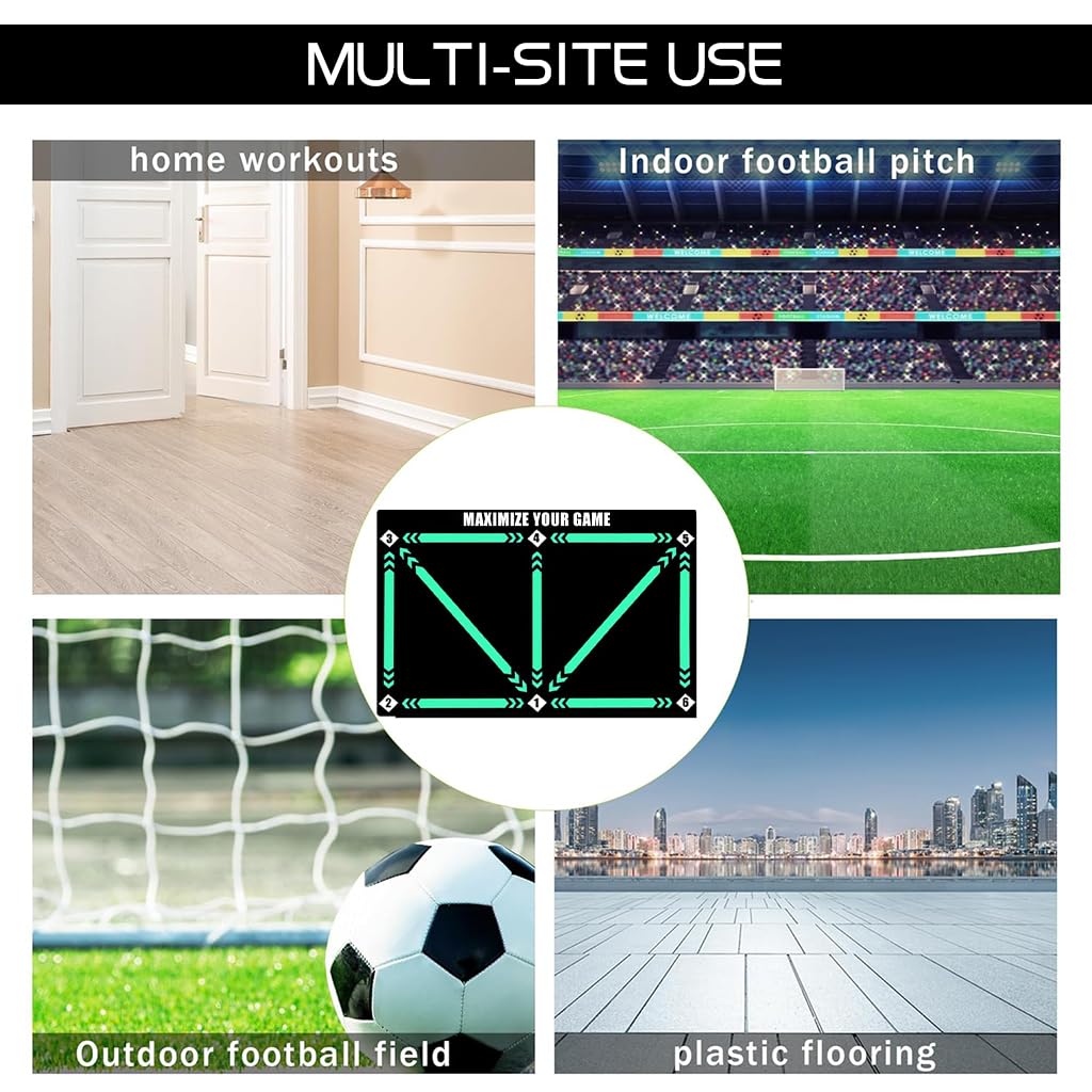 Proberos Kids Football Training Mat for Soccer Skill Practice 23.6x35.4 in with Anti Slip Diatom Mud