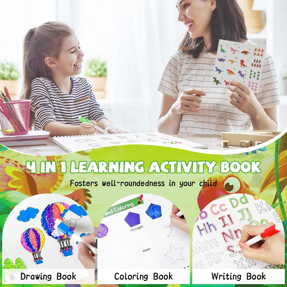 SNOWIE SOFT Kids Educational Toys for 2–5 Years with Interactive Sticker Book | Toddler Learning Binder