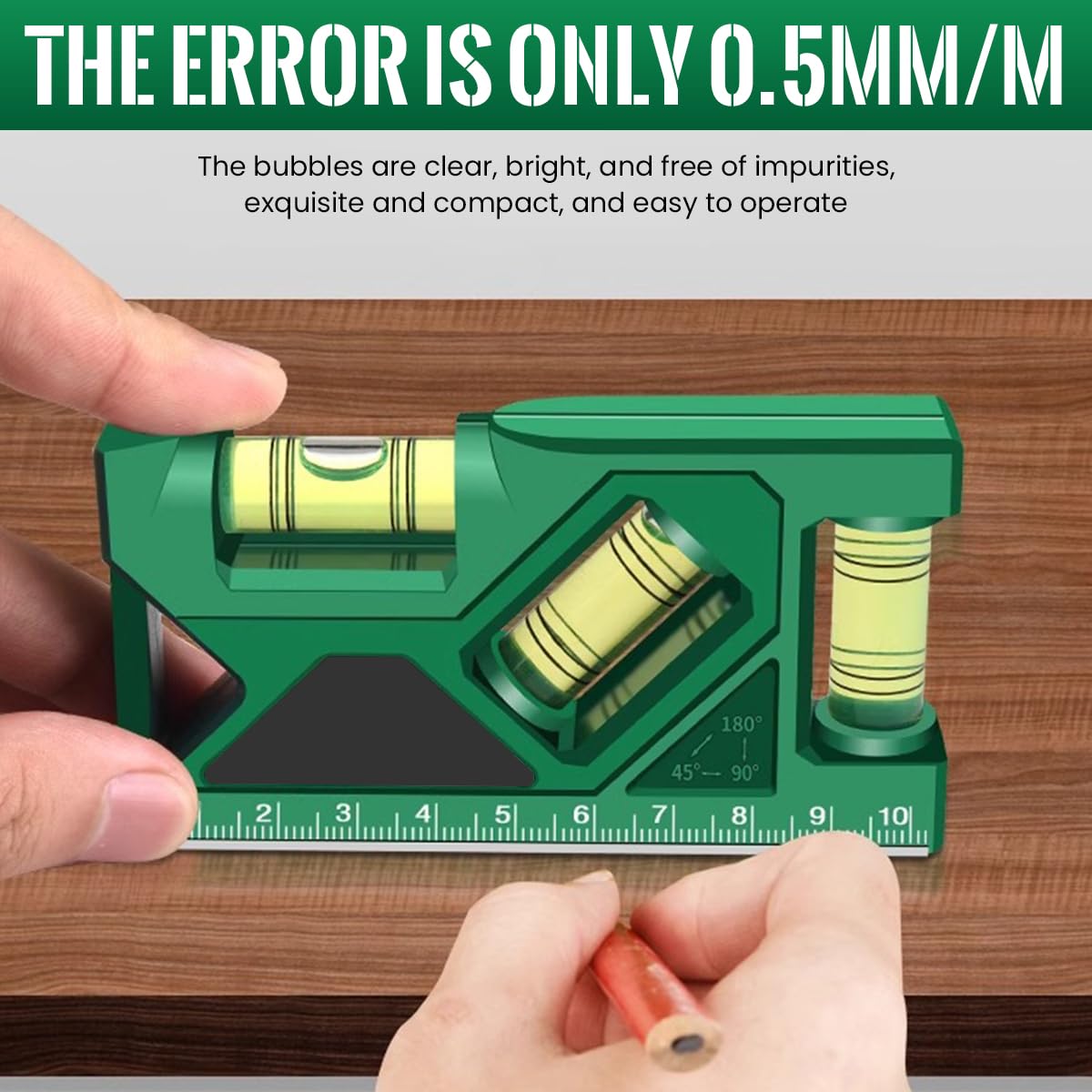 Serplex Magnetic Leveler Tool for Construction and HVAC Installation with 3 Bubble Vials | Portable 3PCS Set