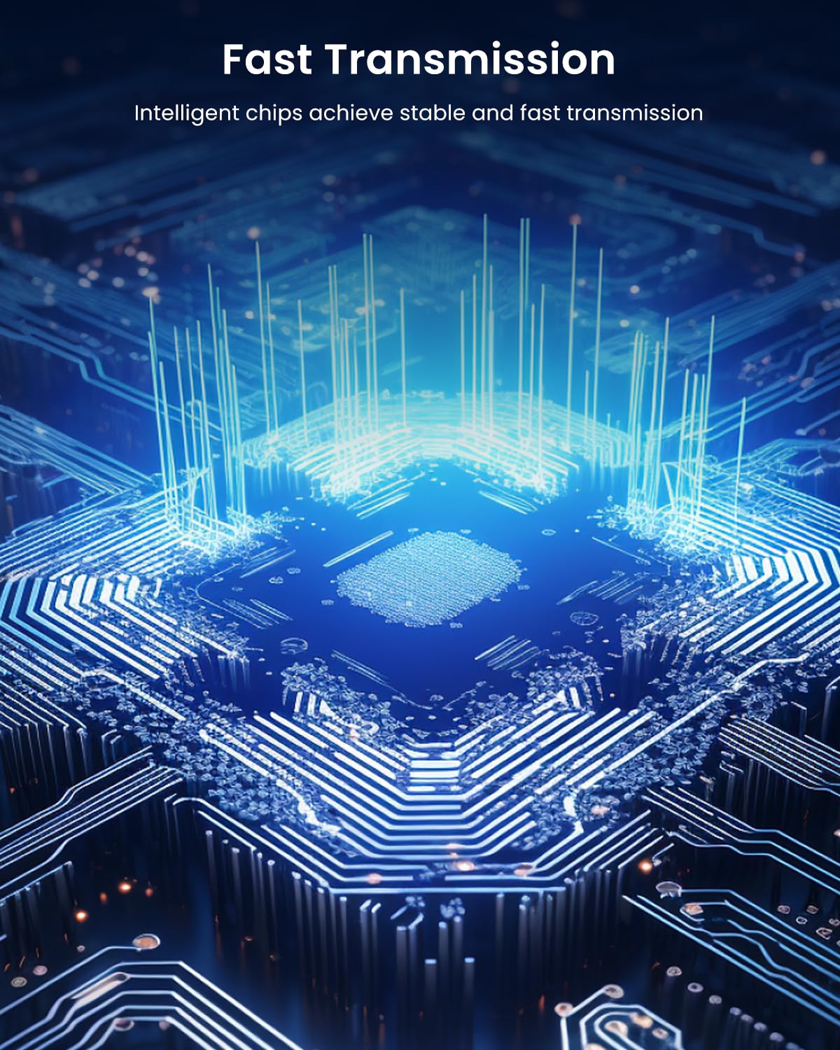 Verilux USB 3.0 to Type C Adapter for iPhone 15 and MacBook featuring Dual Type C Ports | 5Gbps Fast Data Transfer