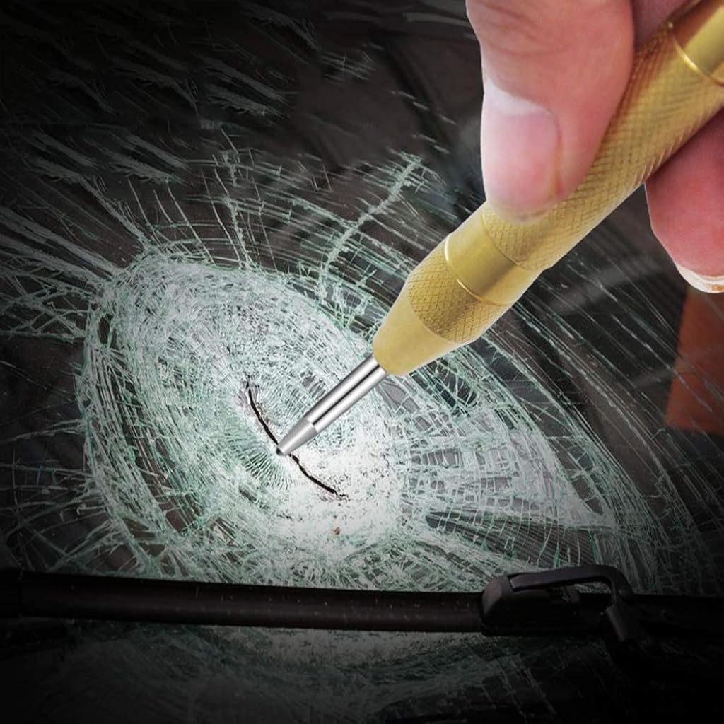 ZIBUYU Automatic Center Punch for Precise Marking featuring Spring Loaded Mechanism and High Speed Steel Construction